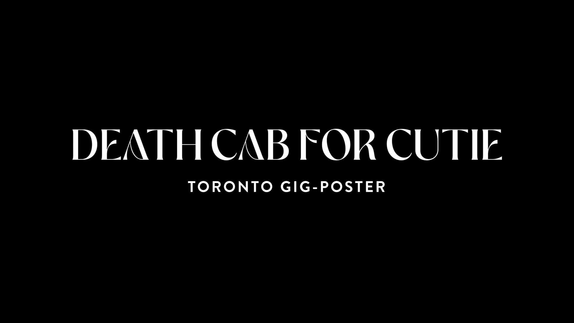 Thumbnail for Death Cab for Cutie - Toronto Gig Poster